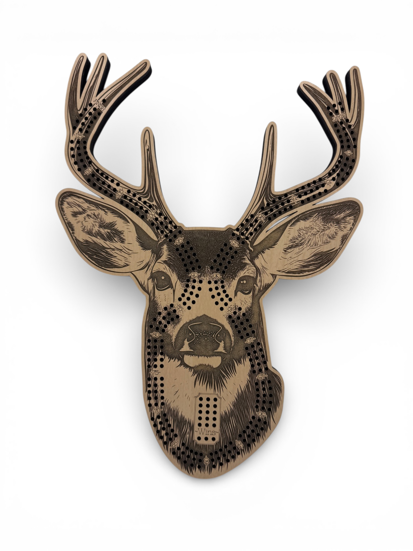 Deer Cribbage Board Set