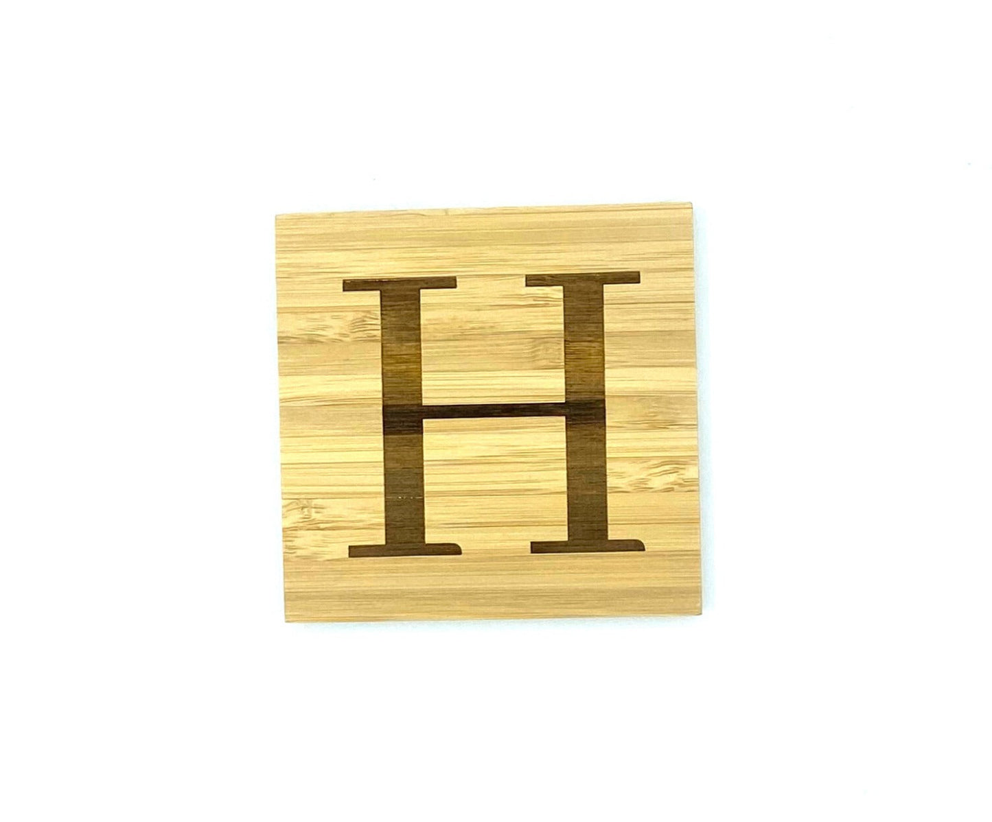 Slate and Bamboo "Home" Coasters - Set of 4 image 2