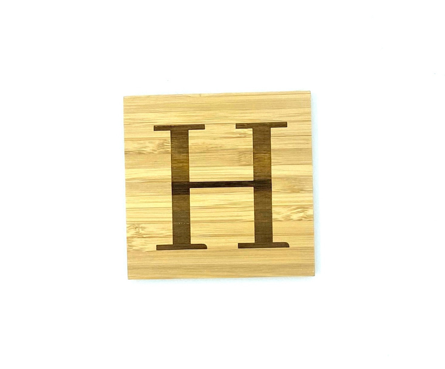 Slate and Bamboo "Home" Coasters - Set of 4 image 2