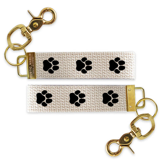Dog Paw Wristlet Keychain | Dog Lover Key Fob