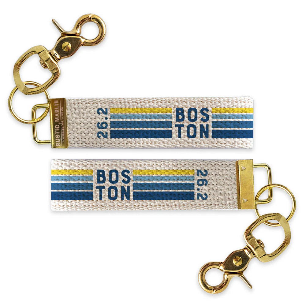 Boston Marathon 26.2 Wristlet Keychain | Boston Athlete Gift