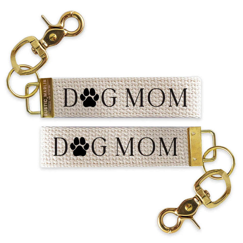 Dog Mom Wristlet Keychain | Gift for Dog Lovers