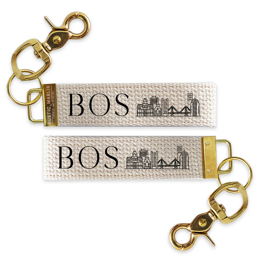 Boston Skyline Wristlet Keychain | Boston Souvenir & City Gift