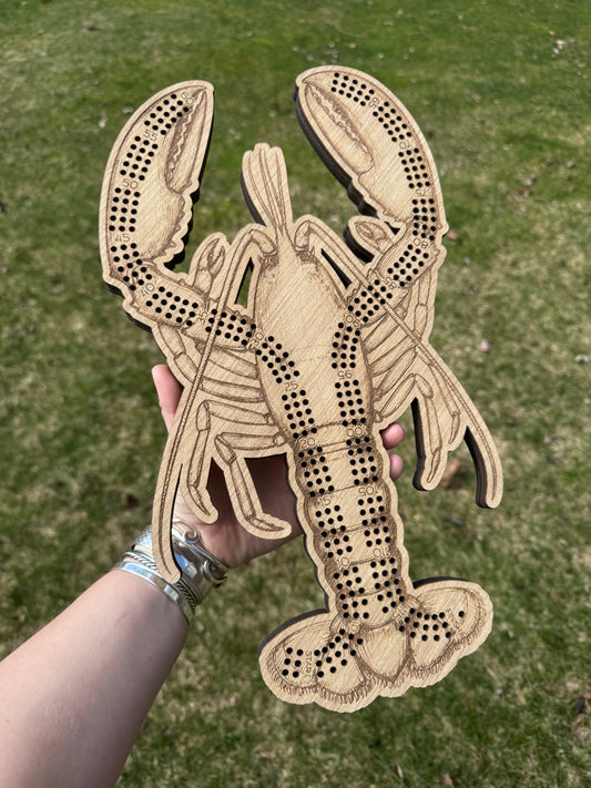 Lobster Cribbage Board Set