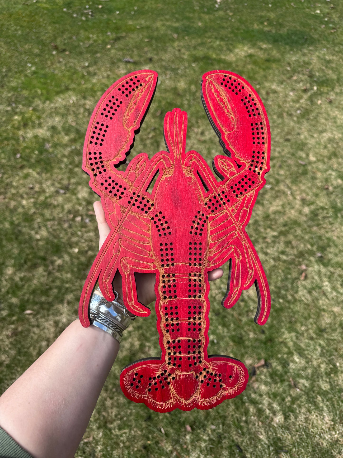 Lobster Cribbage Board Set