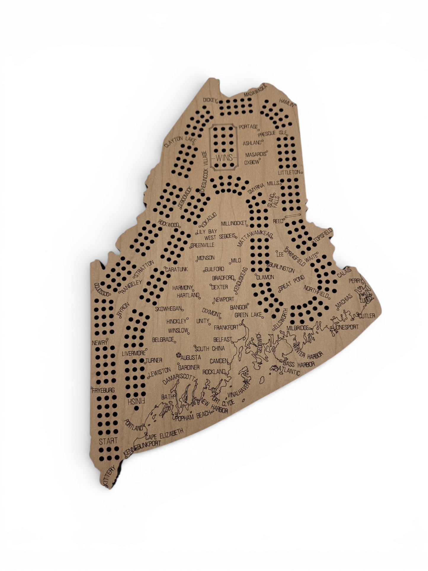 Maine Cribbage Board Set