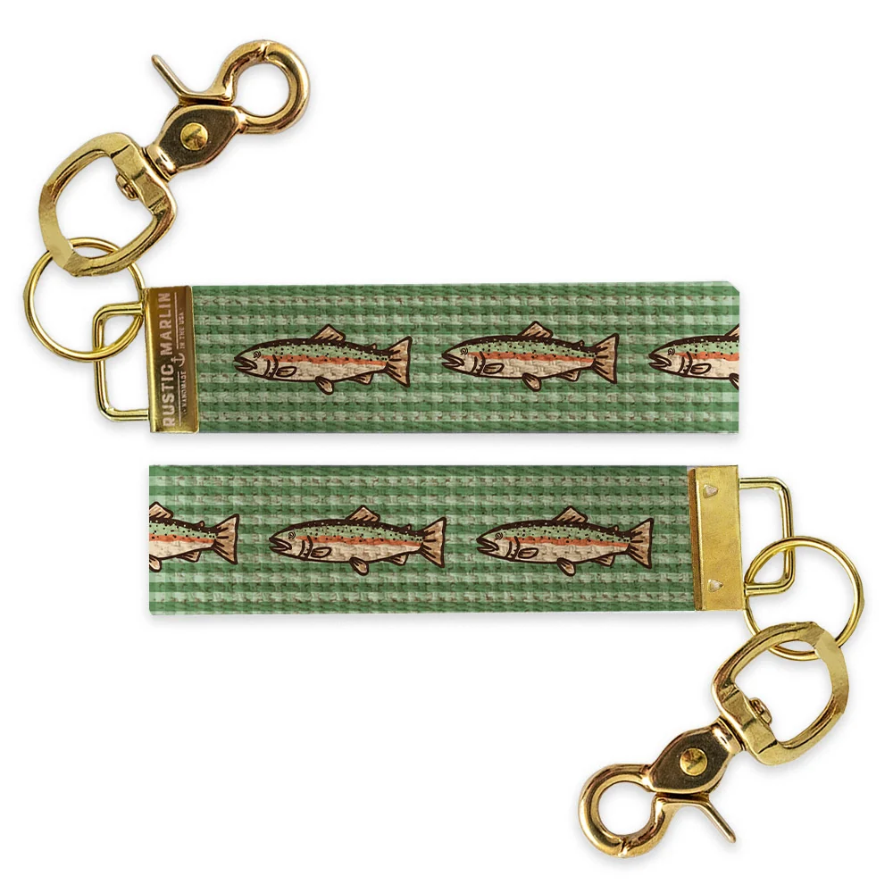 Trout Wristlet Keychain | Fishing & Outdoors Key Fob