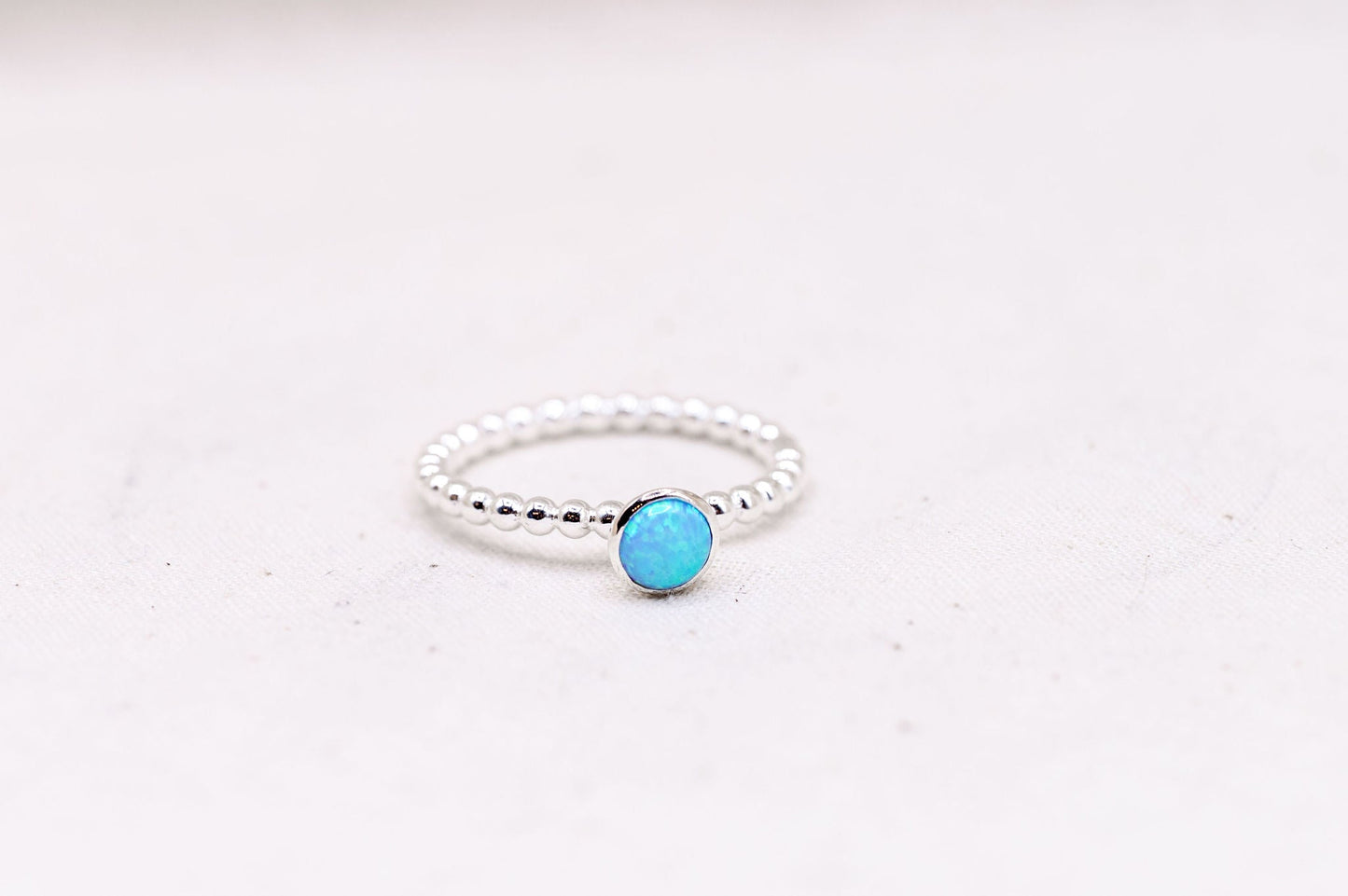 Sterling Silver Opal Ring