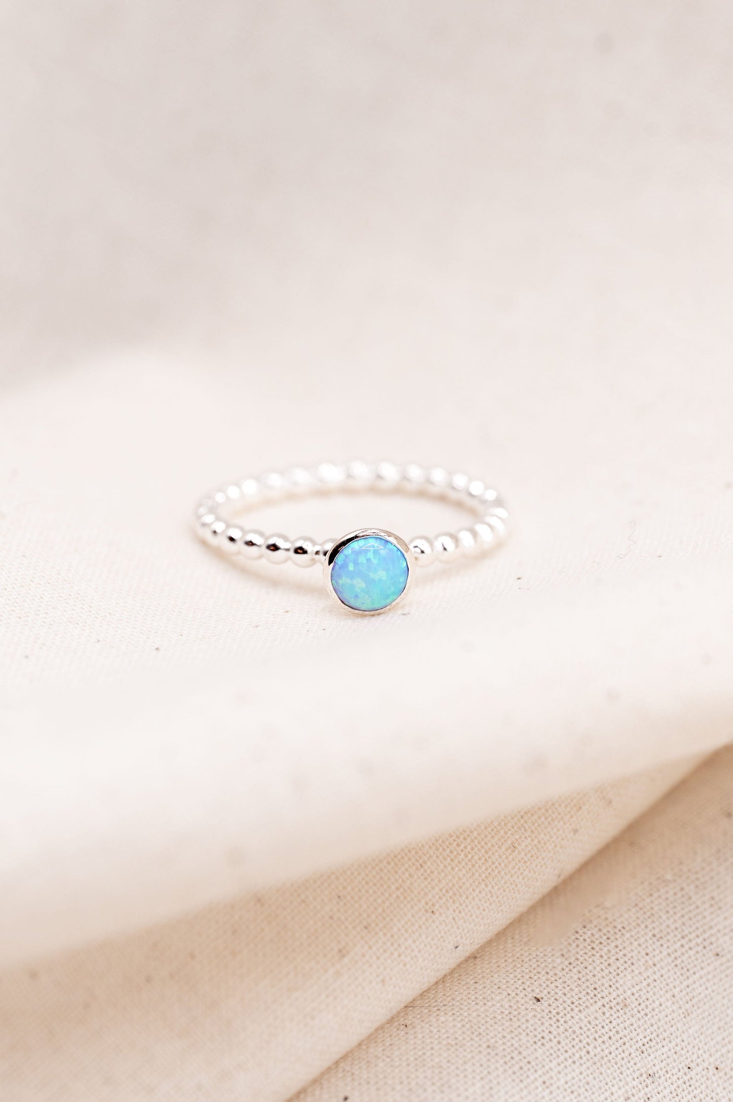 Sterling Silver Opal Ring