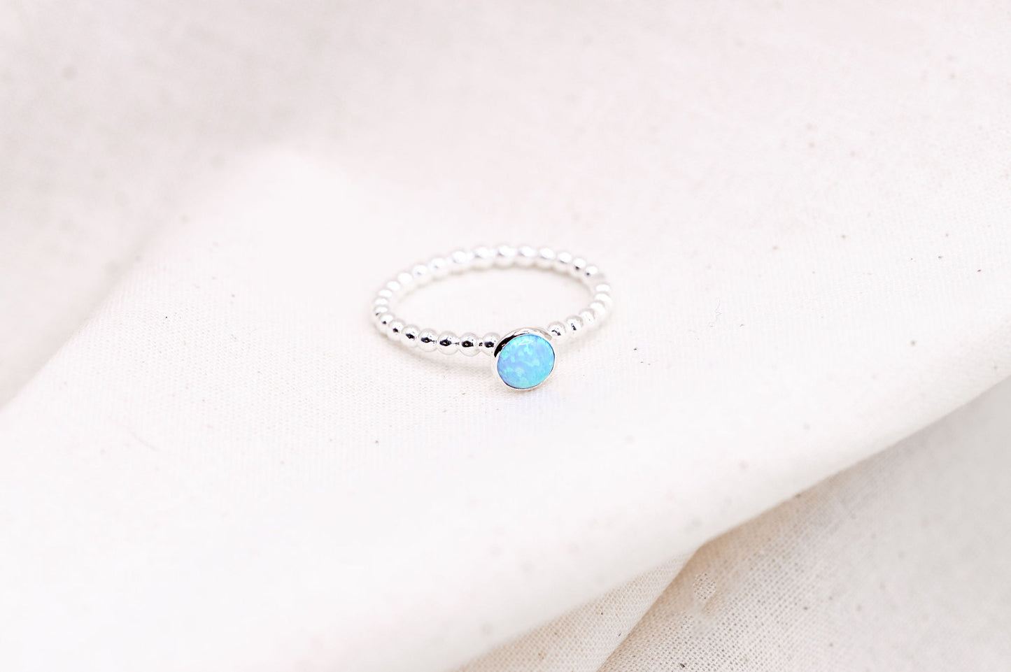 Sterling Silver Opal Ring