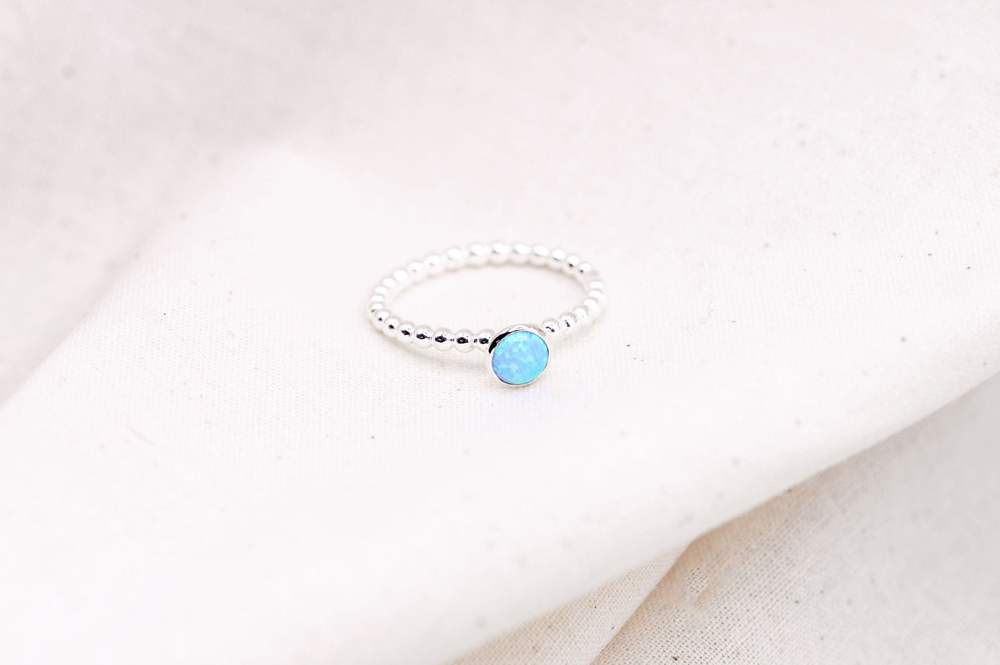 Sterling Silver Opal Ring